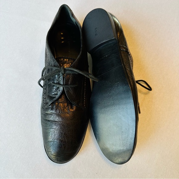 🛍️🛍️ AUTH BALENCIAGA LEATHER VINTAGE LACE UP SHOES : WOMEN 🧡 - Picture 5 of 9